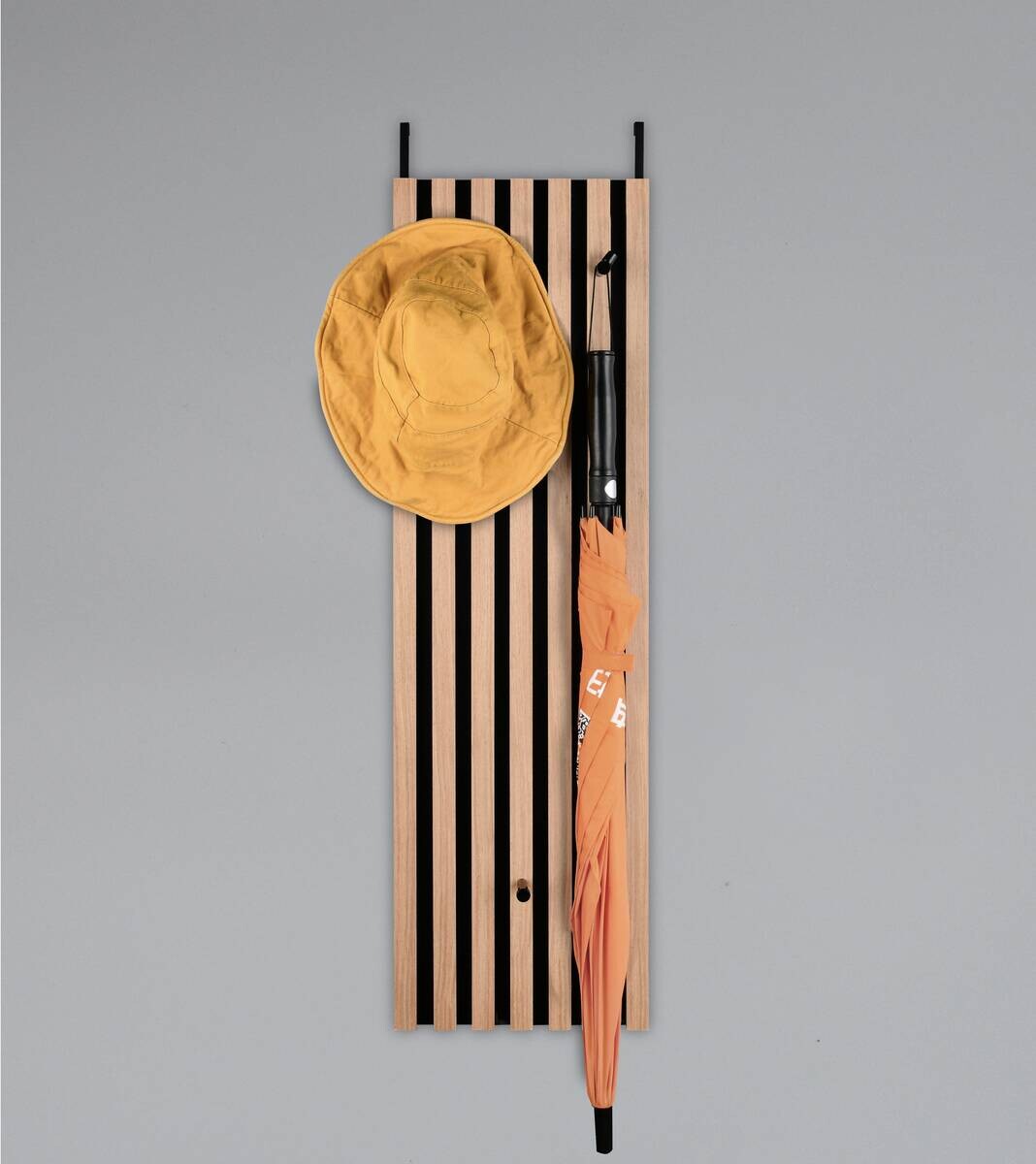 Türgarderobe Grace Eiche Artisan Nachbildung schwarz B/H/T: ca. 30x100x7 cm