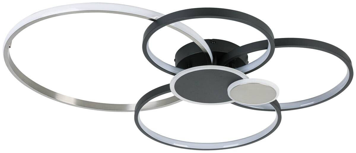 Nolo LED-Deckenleuchte Big schwarz Aluminium B/H/L: ca. 64x11x80 cm