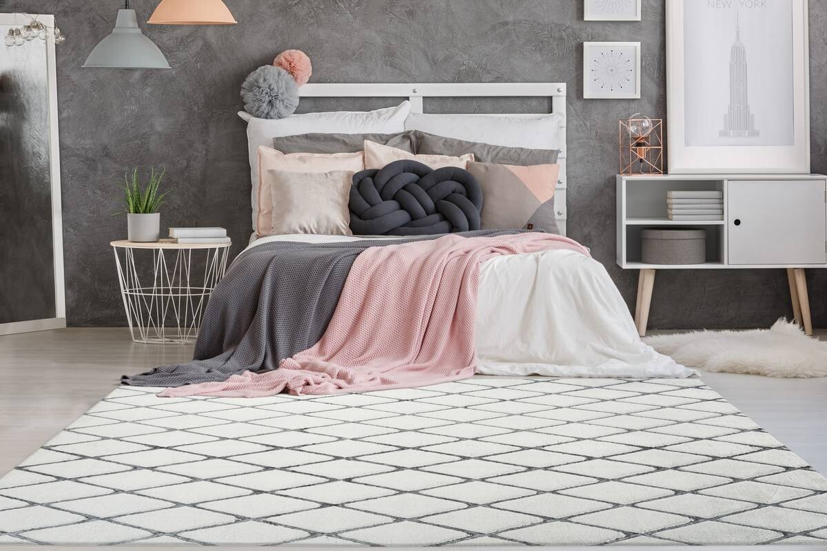 360Living Teppich Vivica weiß B/L: ca. 160x230 cm
