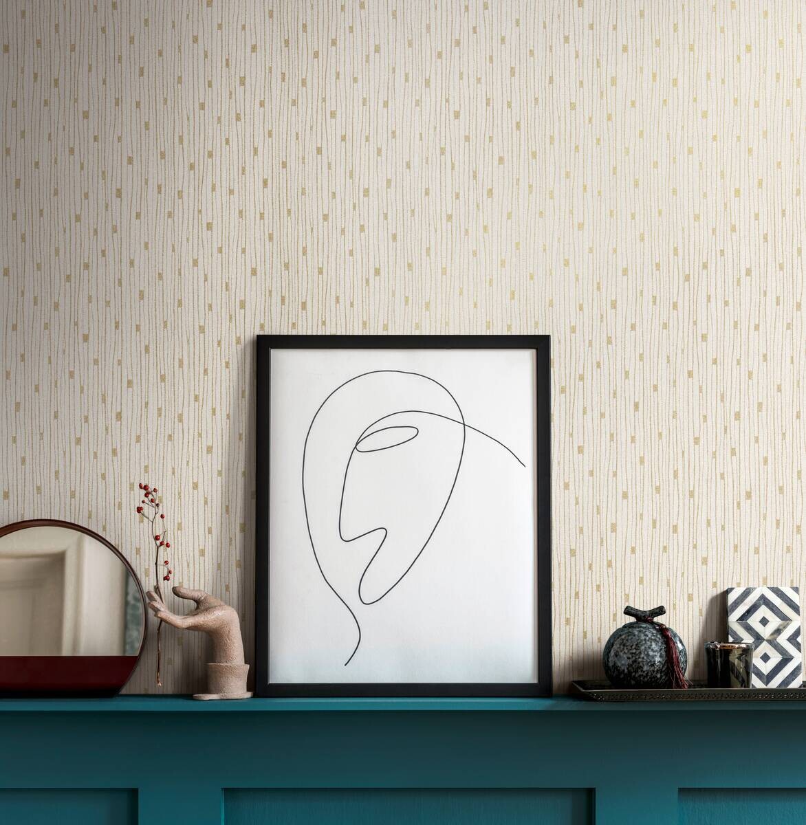 A.S.Creation Vliestapete gold creme B/H/D: ca. 53x1005x8,2 cm