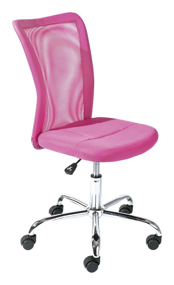 Drehstuhl Bonnie pink Kunststoff Metall