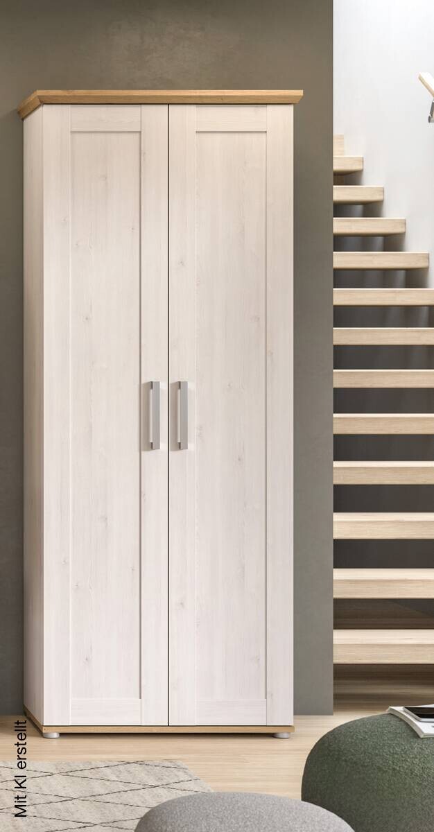 Garderobenschrank Verona Sibiu Lärche Nachbildung Eiche Artisan Nachbildung B/H/T: ca. 80x196x39 cm