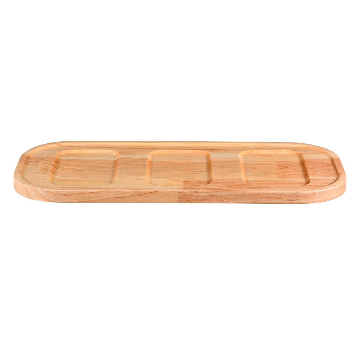 BERGNER Servierschale CHARCOAL schwarz Holz B/H/L: ca. 16x7,5x35 cm