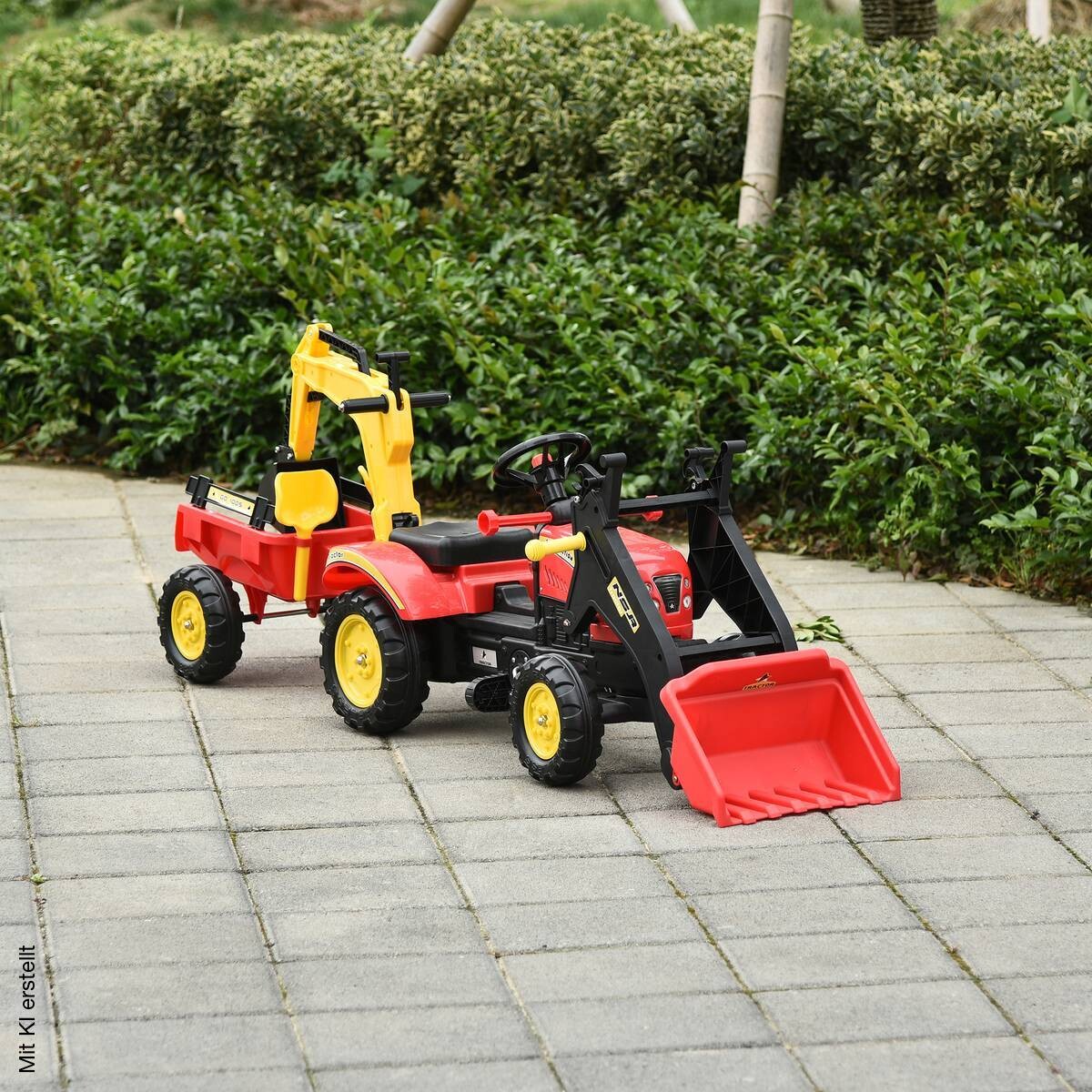 HOMCOM Kinder-Tretbagger B/H/L: ca. 42x59x179 cm