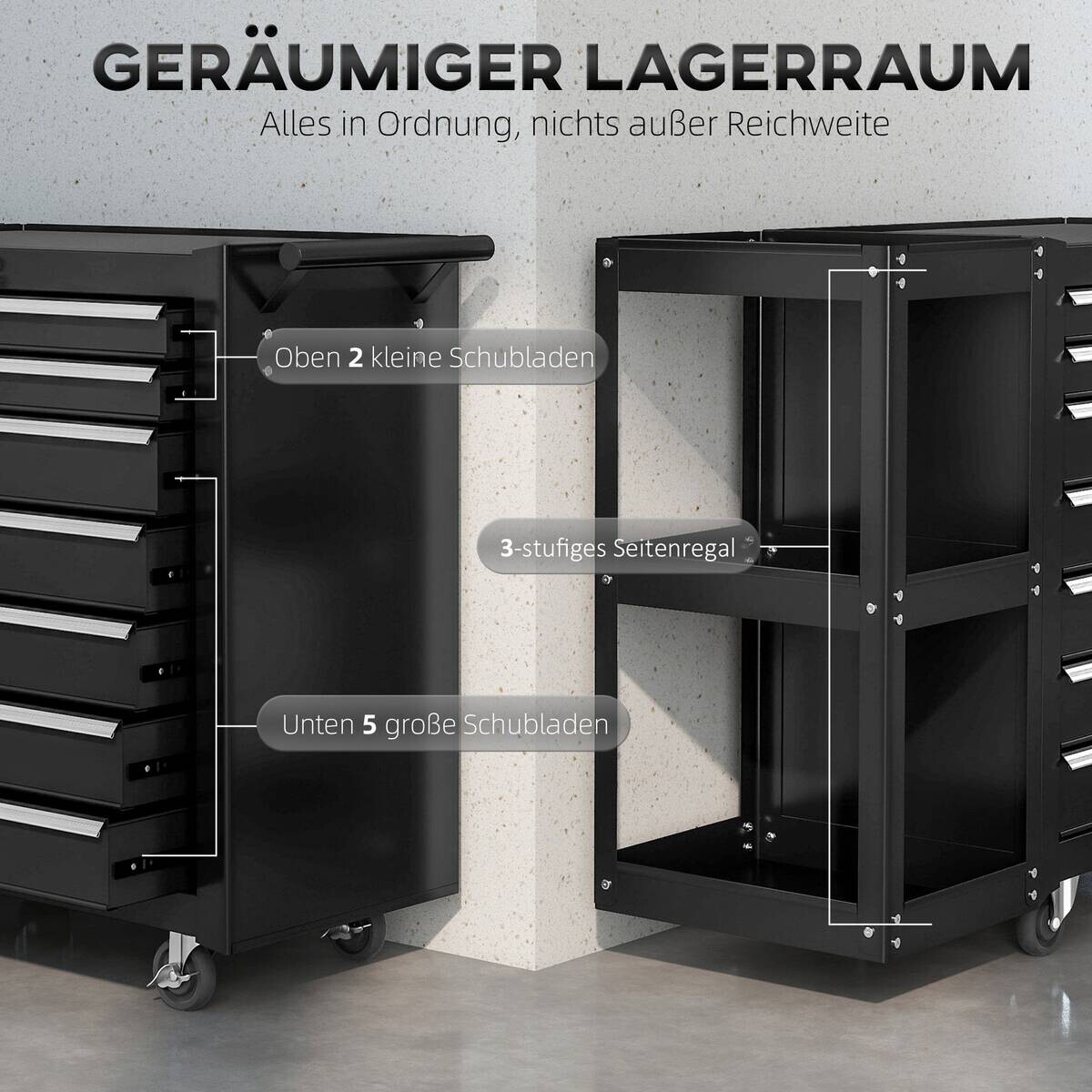 Werkstattwagen B/H/T: ca. 96x75x33,5 cm