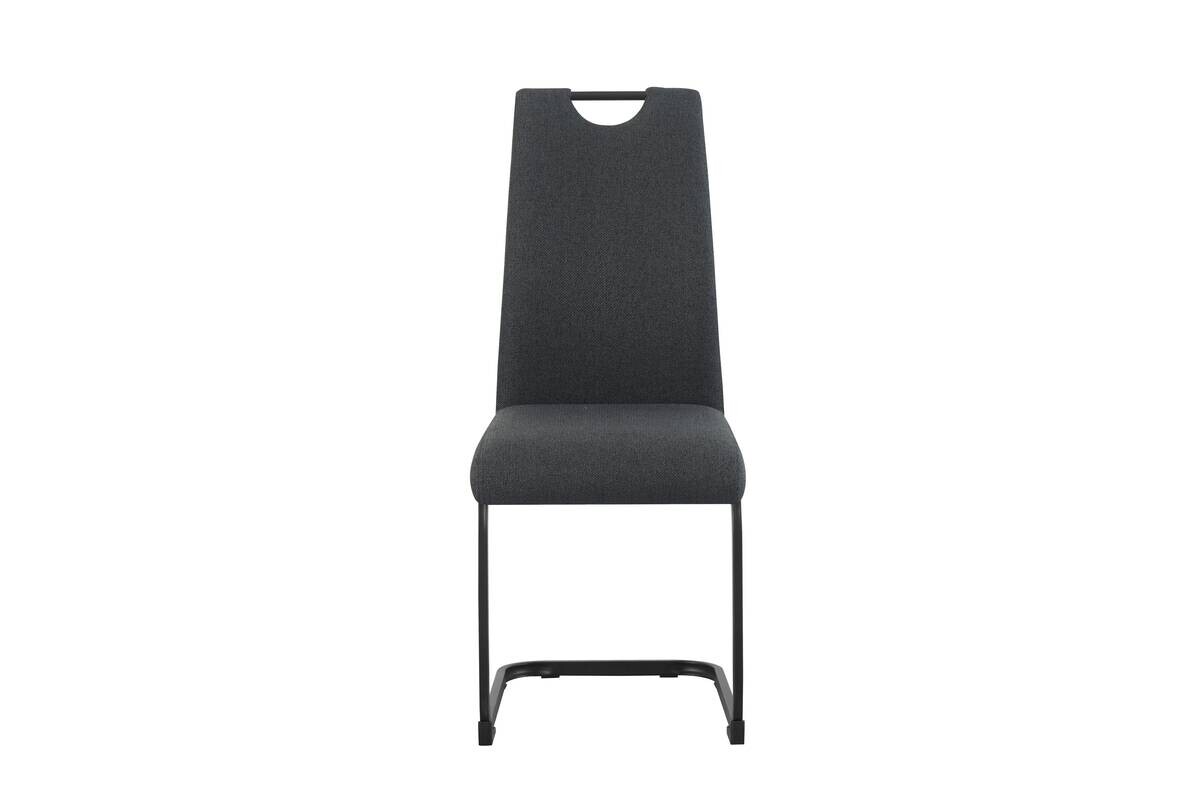 Schwingstuhl HANNA, 2er Set anthrazit Webstoff B/H/T: ca. 43x98x59 cm