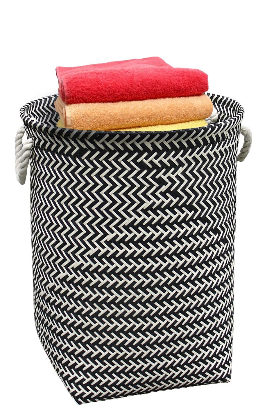 POCOline Wäschekorb schwarz Kunststoff B/H/L: ca. 40x50x40 cm