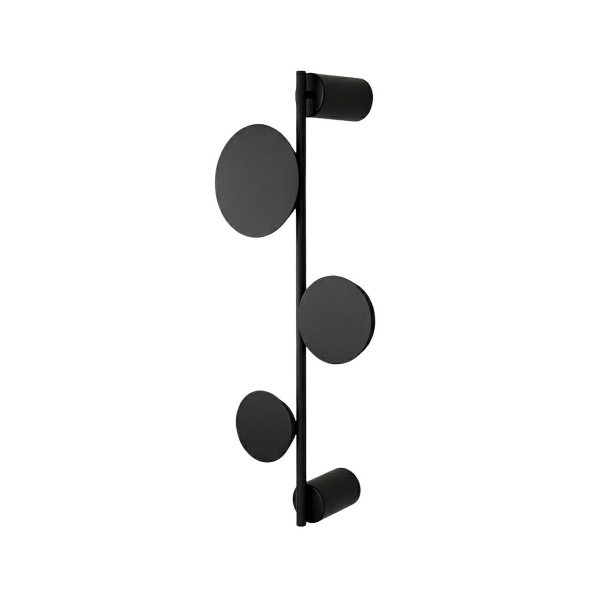 Opviq LED-Wandleuchte schwarz B/H/T: ca. 80x14x34 cm 3 Brennstellen