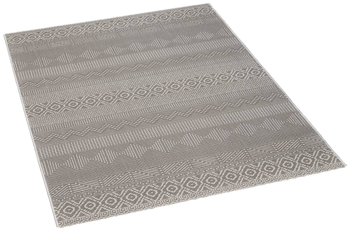 Webteppich Leonie grau B/L: ca. 80x150 cm