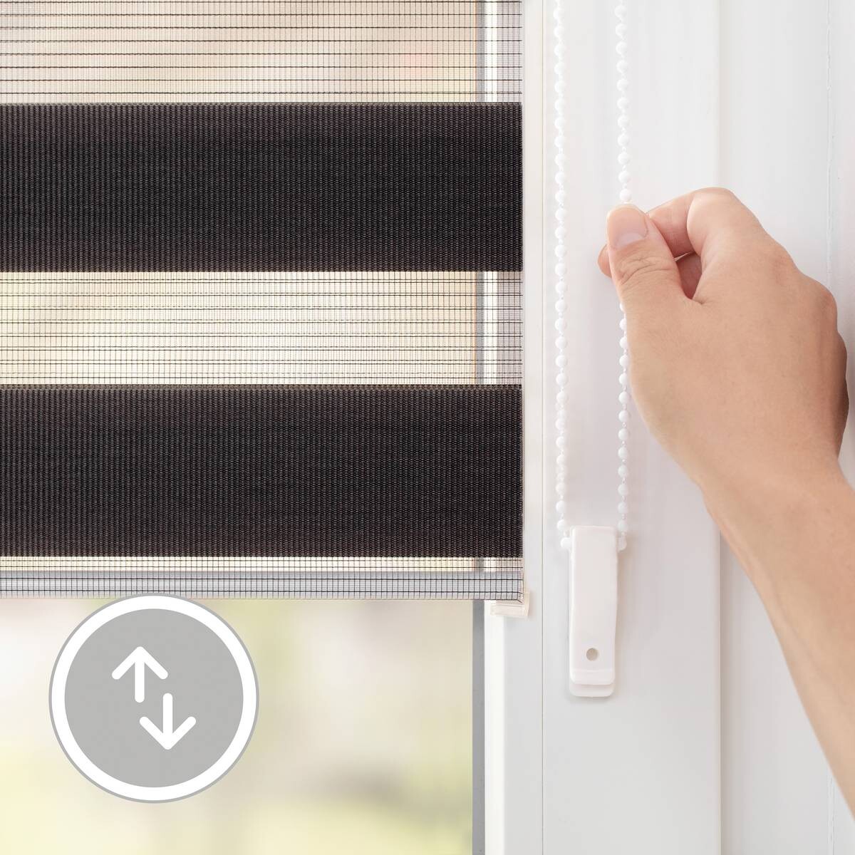 LICHTBLICK Doppelrollo Duo anthrazit B/L: ca. 60x150 cm