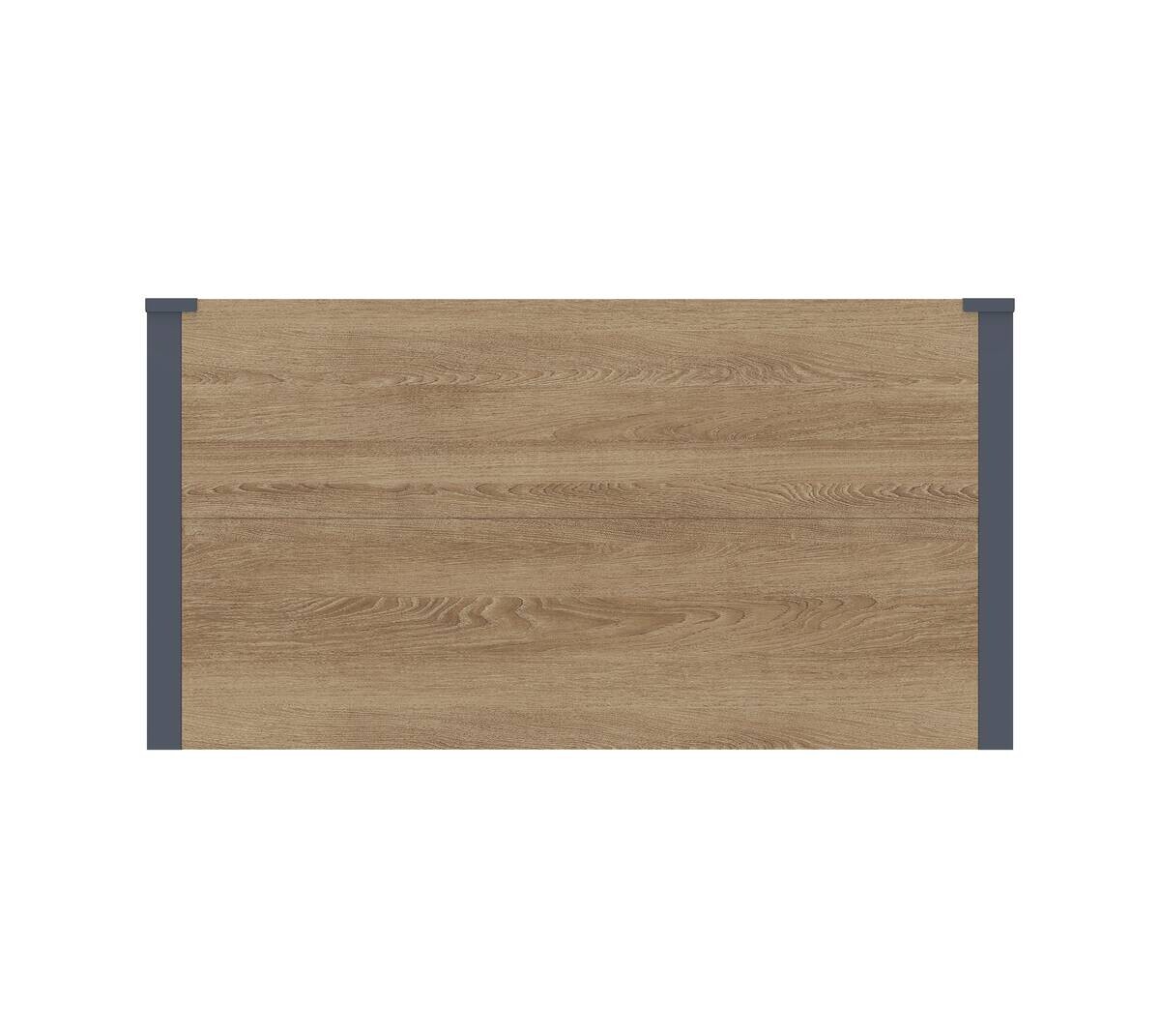 Westmann Pflanzkasten Talus Holzoptik Metall B/H/L: ca. 100x52x25 cm