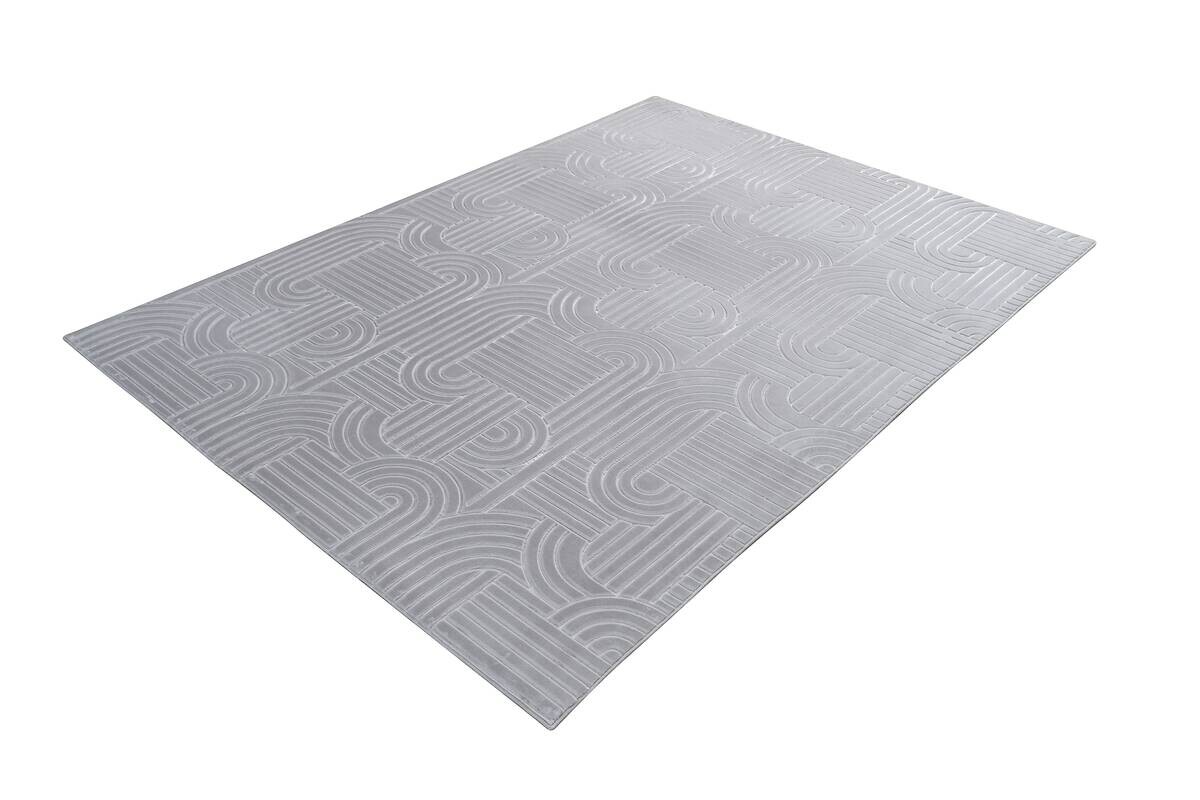 Kayoom Teppich Calma 125 silber B/L: ca. 120x160 cm
