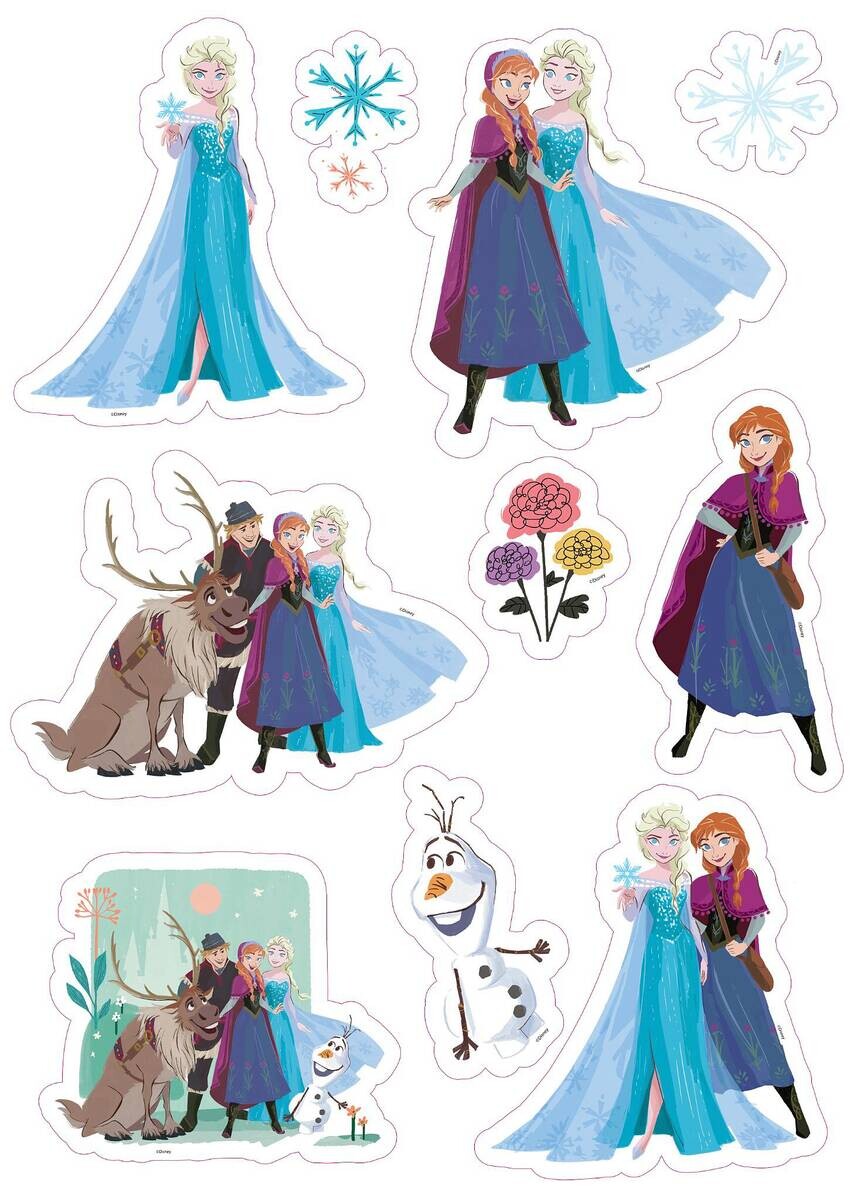 Wandsticker Frozen B/L: ca. 50x70 cm