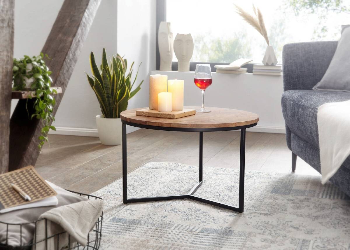Wohnling Couchtisch braun B/H/T: ca. 60x38x60 cm