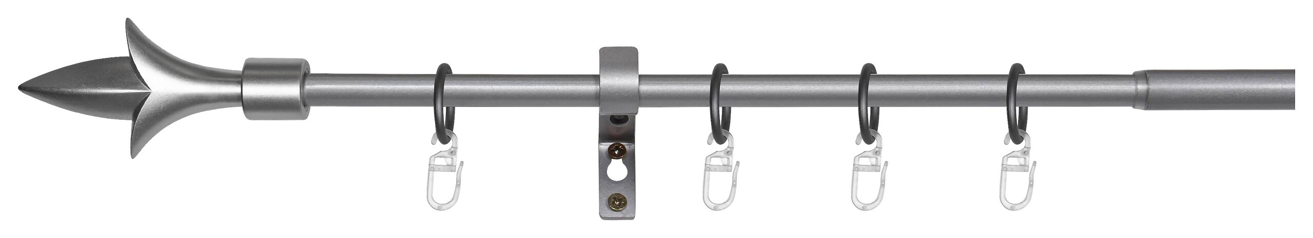 Stilgarnituren Lance silber Aluminium ausziehbar von ca. 130 bis 240 cm 1 Läufe