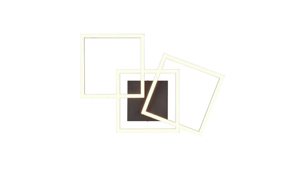 Reality LED-Deckenleuchte Trail schwarz Metall B/H/T: ca. 74x7x35 cm 1 Brennstellen