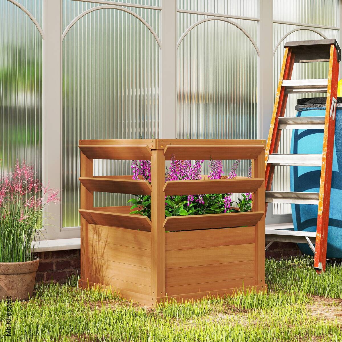Outsunny Hochbeet B/H/L: ca. 65x73x65 cm
