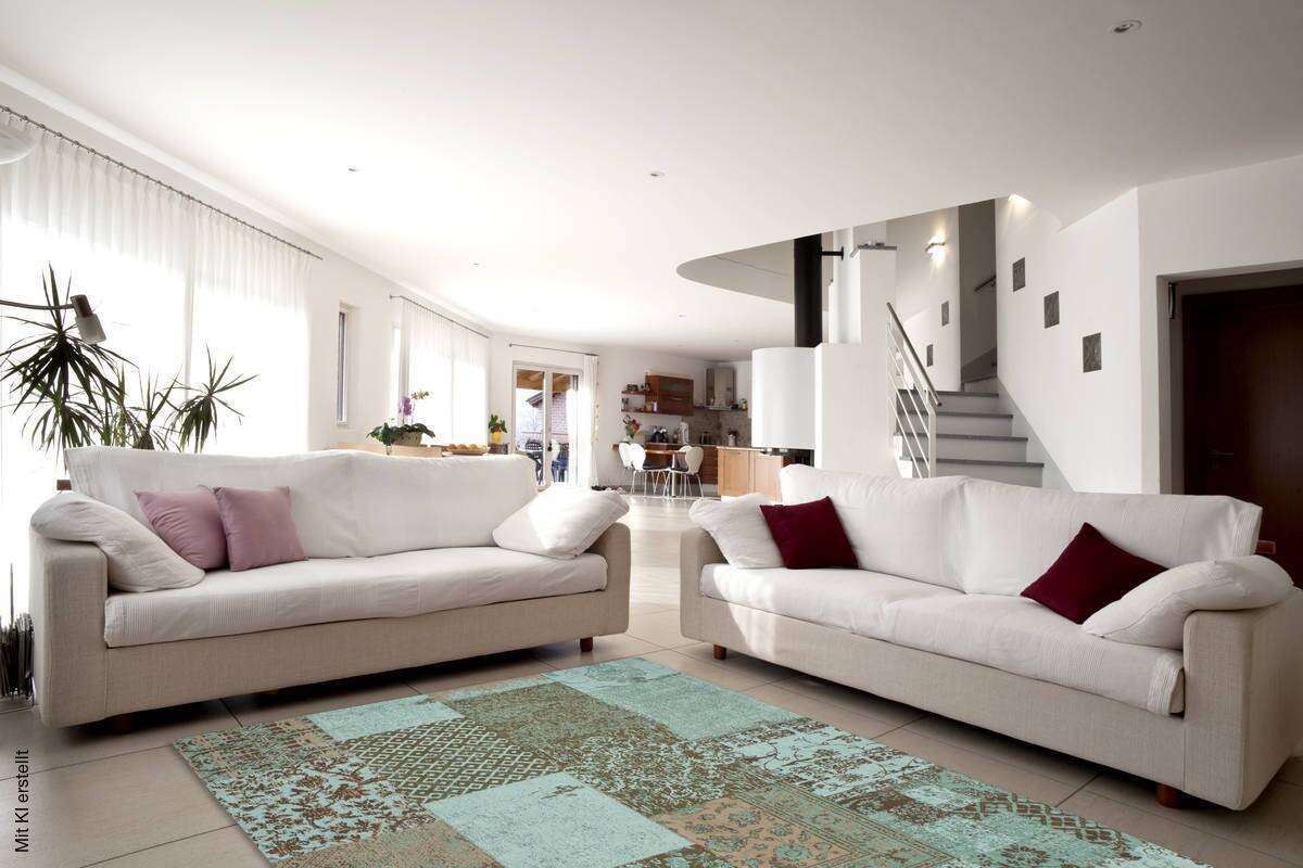 360Living Teppich Symphony türkis B/L: ca. 80x150 cm
