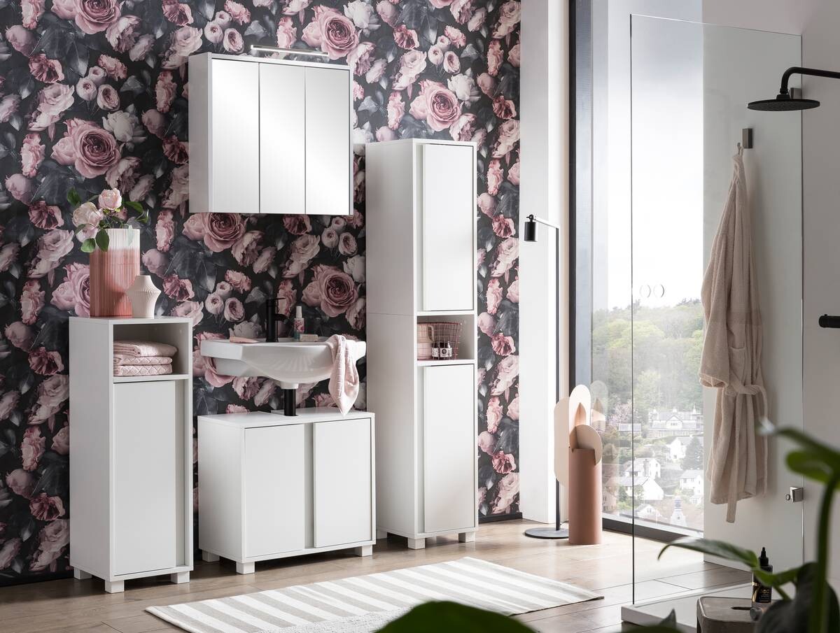 Spiegelschrank Flag weiß matt B/H/T: ca. 65x64x16 cm