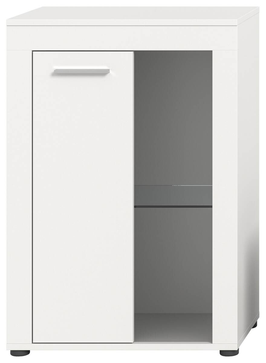 Vitrine Jam weiß B/H/T: ca. 86x60x35 cm