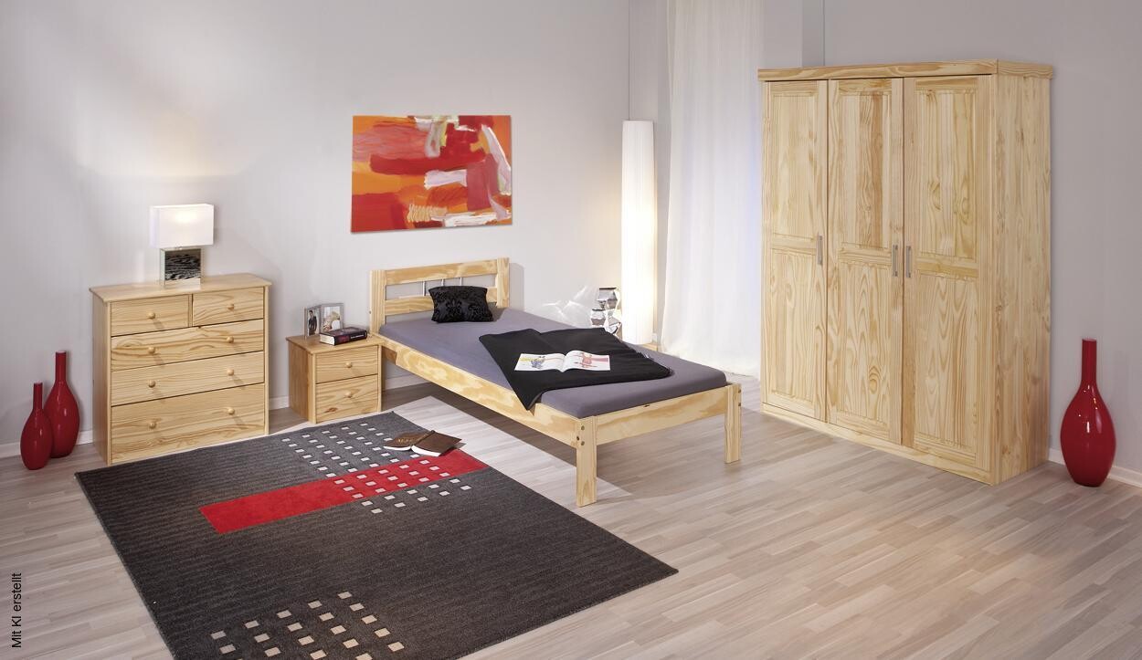Kleiderschrank Pelle natur B/H/T: ca. 140x190x55 cm