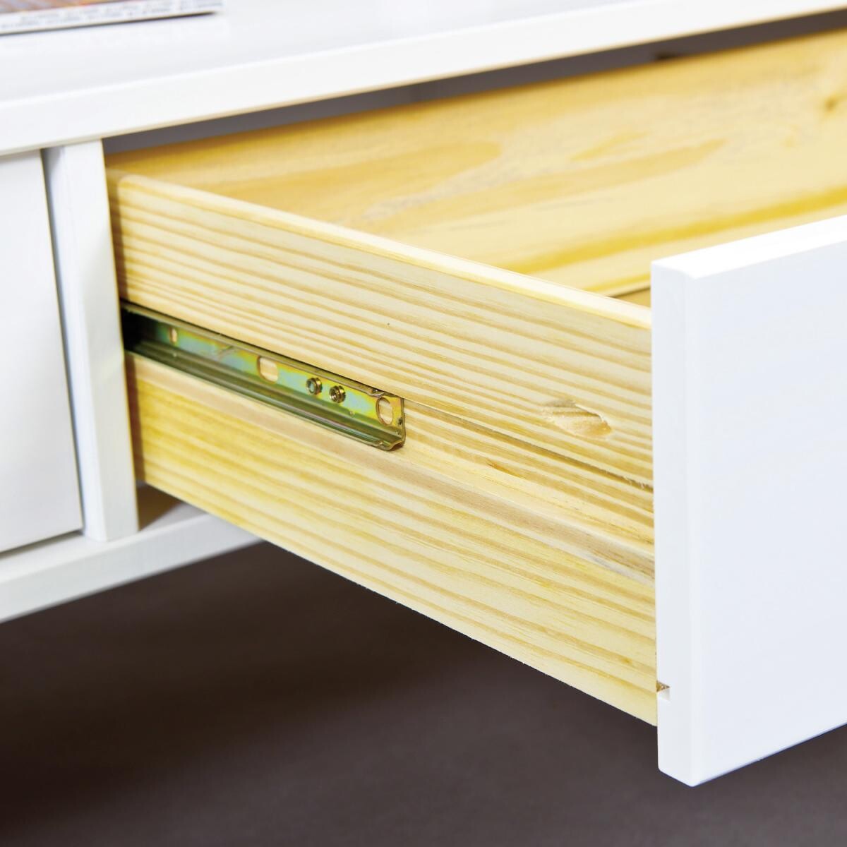 Inter Link Couchtisch Provence weiß Kiefer B/H/T: ca. 115x45x60 cm