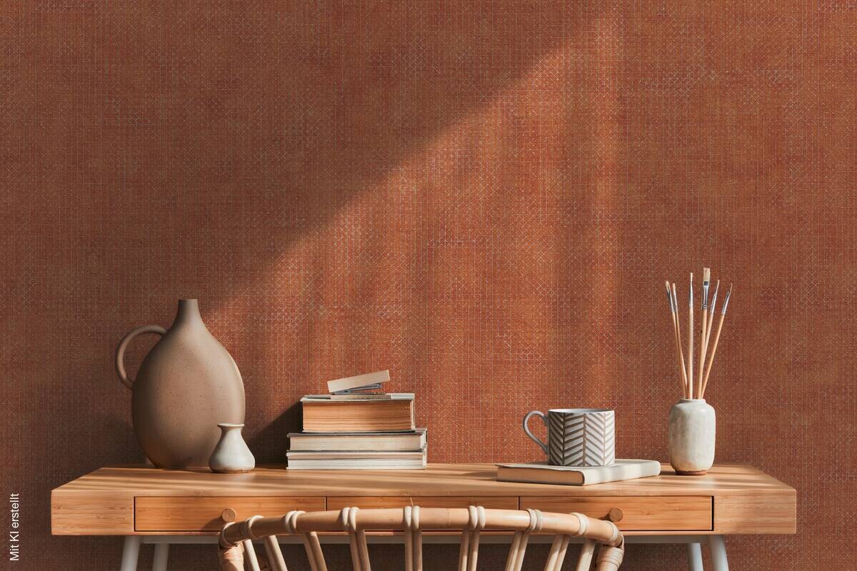 A.S.Creation Vliestapete rot orange silber B/H/D: ca. 53x1005x8,6 cm