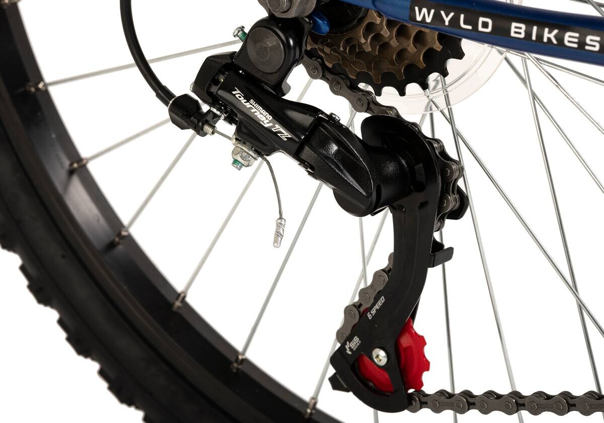 WYLD Kinder-Mountainbike Zodiac ZODIAC 24 Zoll Rahmenhöhe 38 cm 18 Gänge blau blau ca. 24 Zoll