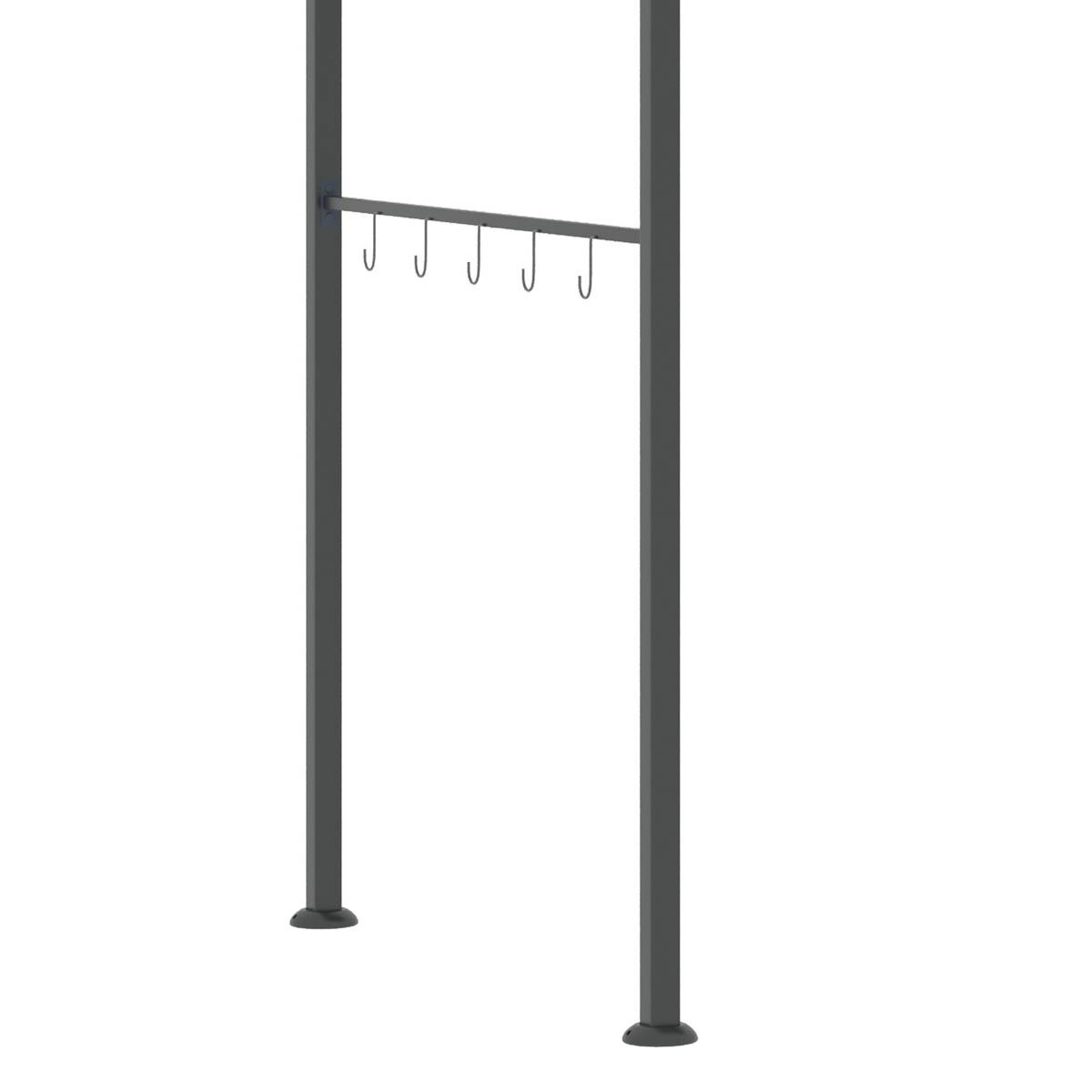 Outsunny Grillpavillon grau Polyester B/H/L: ca. 150x220x215 cm