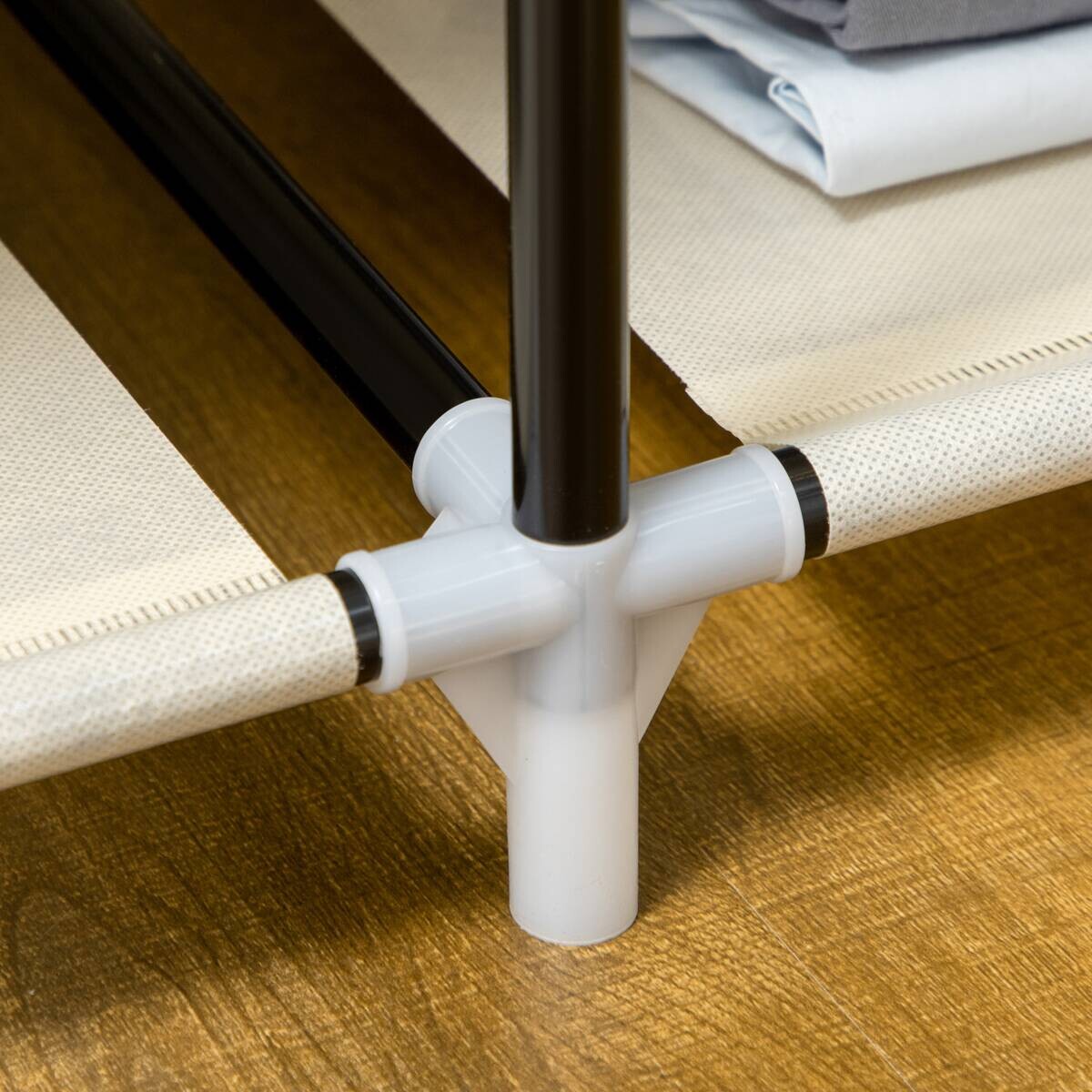 HOMCOM Kleiderschrank cremeweiß Polypropylen B/H/L: ca. 43x103x162,5 cm