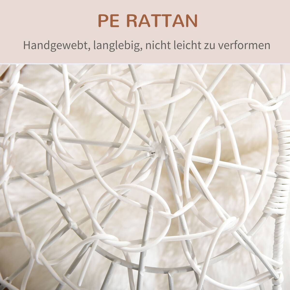 PawHut Katzenhaus weiß Kunststoff B/H/L: ca. 45x57x45 cm