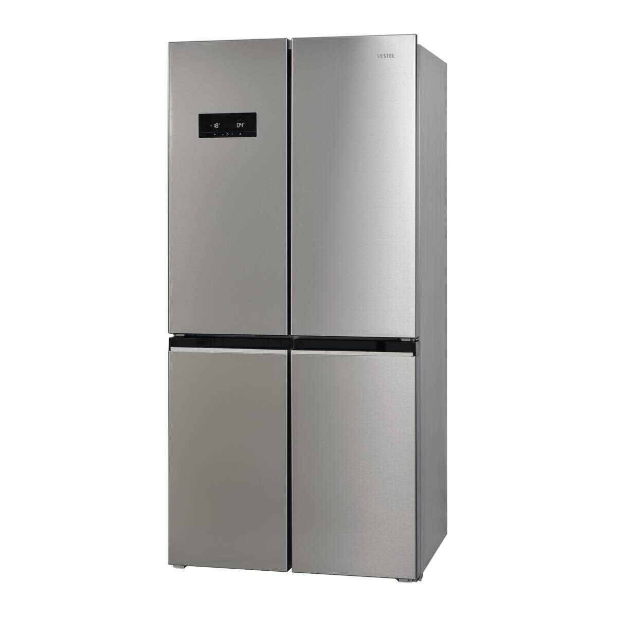 Vestel French-Door Kühl-/Gefrierkombination FD56021 EX Inox B/H/T: ca. 84x179x69 cm