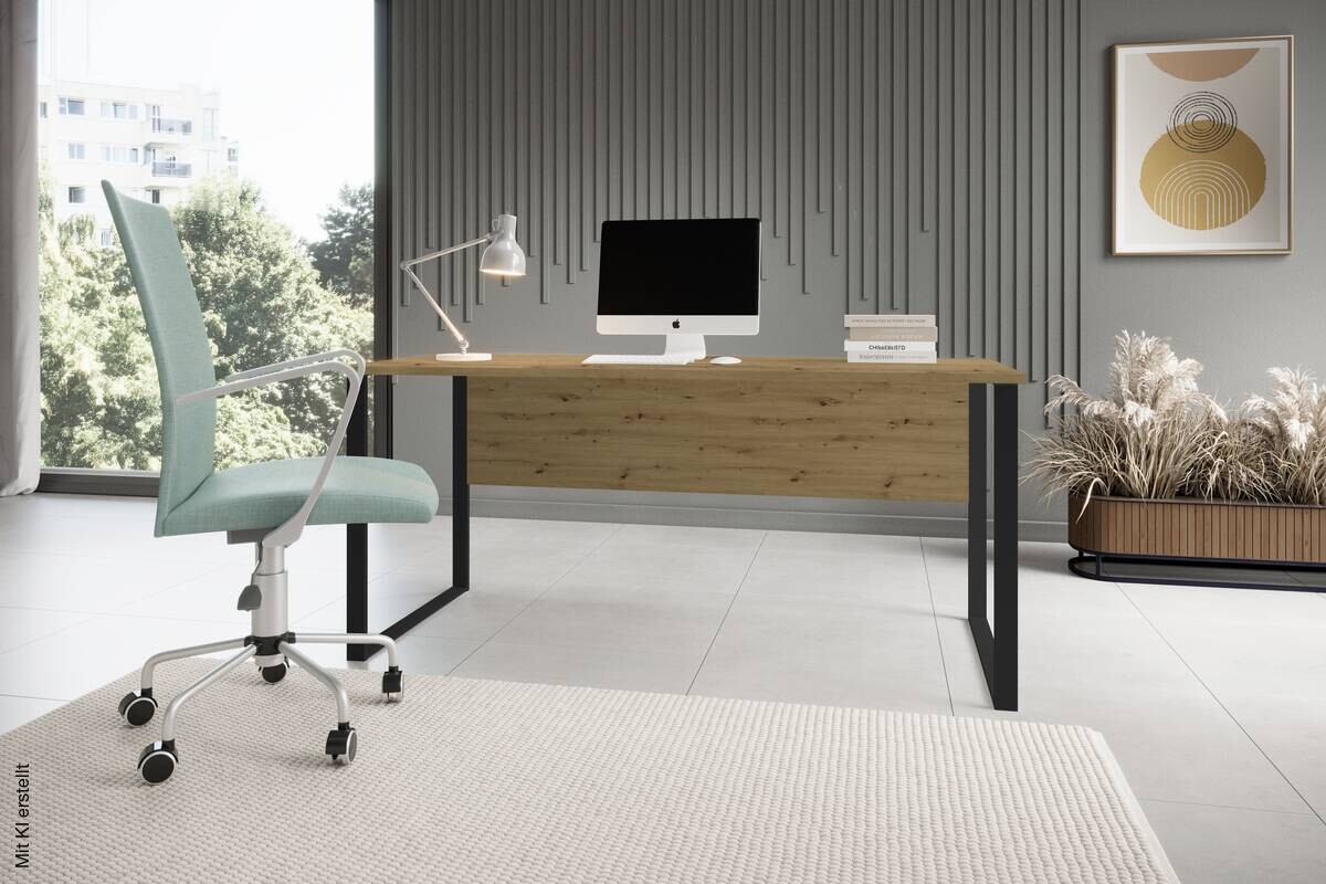 Schreibtisch Amanda Eiche Artisan Nachbildung B/H/T: ca. 170x77x73 cm