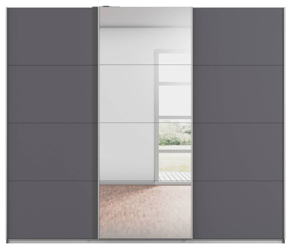 Kleiderschrank Kulmbach grau B/H/T: ca. 271x229x62 cm