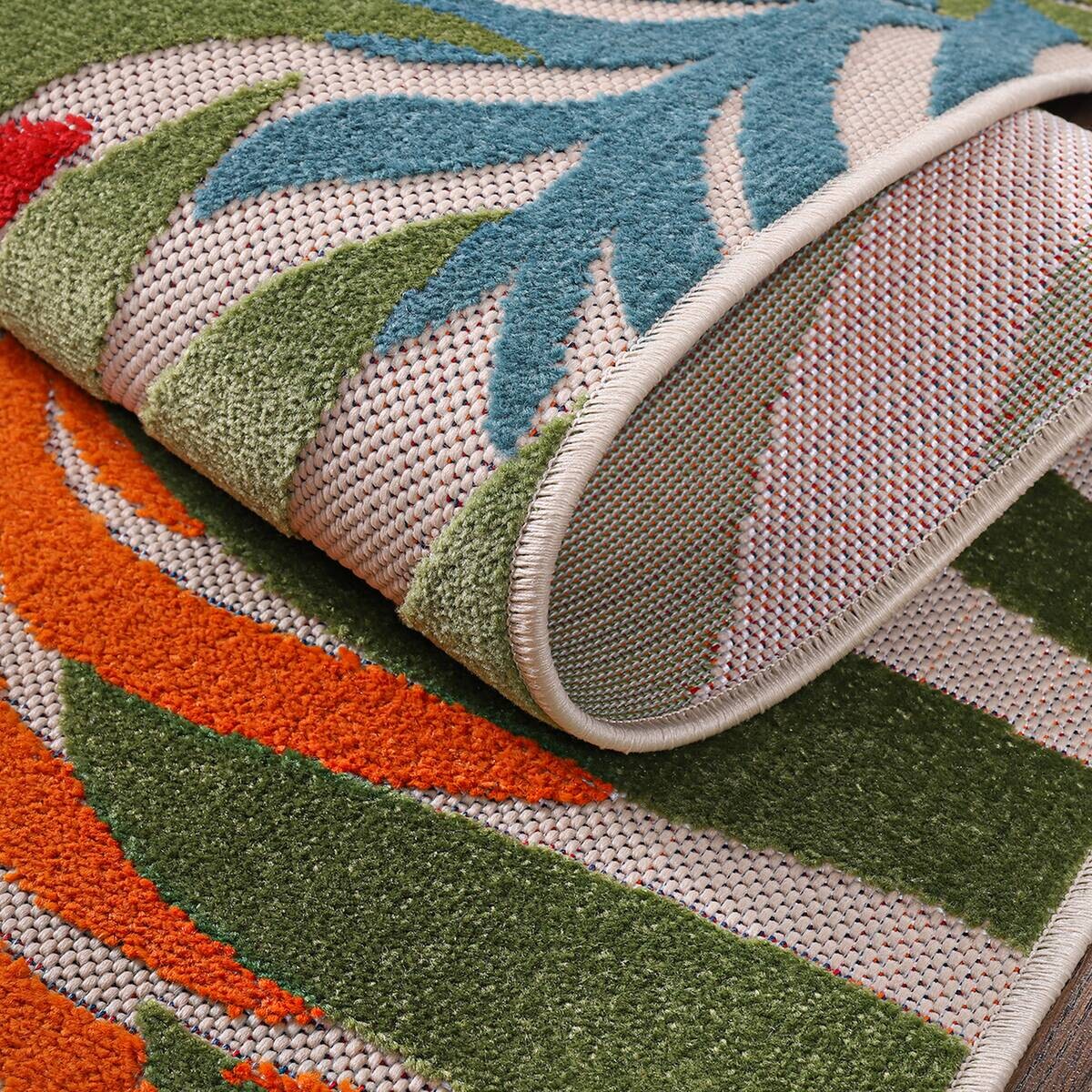 Sanat Outdoorteppich FLORAL bunt B/L: ca. 80x150 cm