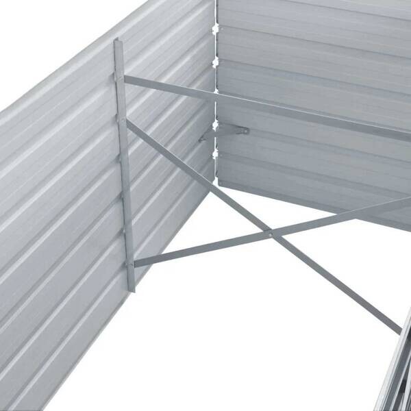 Hochbeet grau Metall B/H/L: ca. 80x45x160 cm