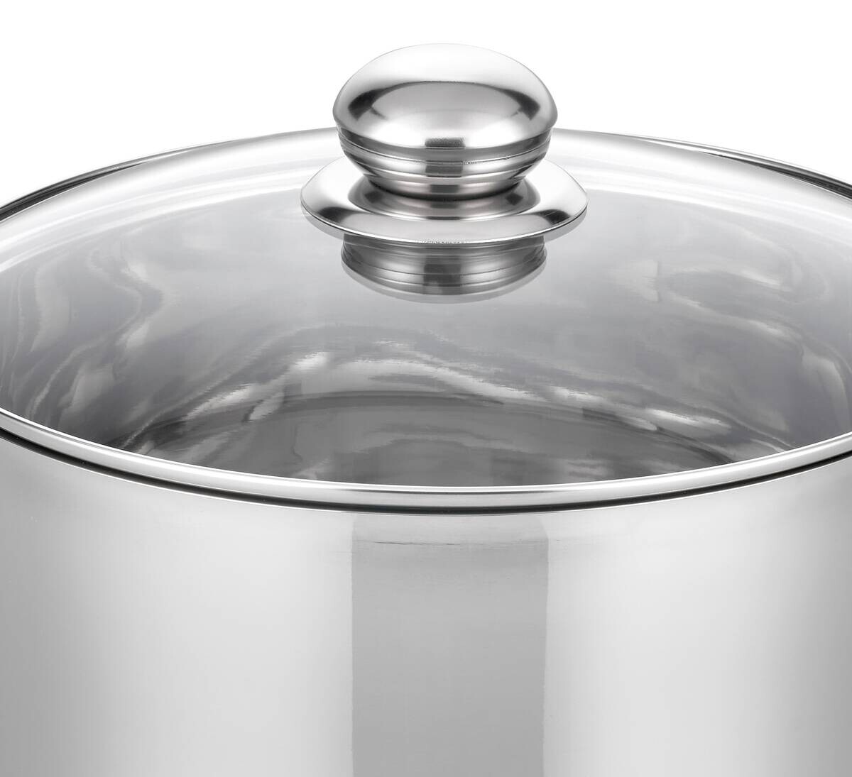 ELO Großraumtopf Basic silber Edelstahl H/D: ca. 22x24 cm