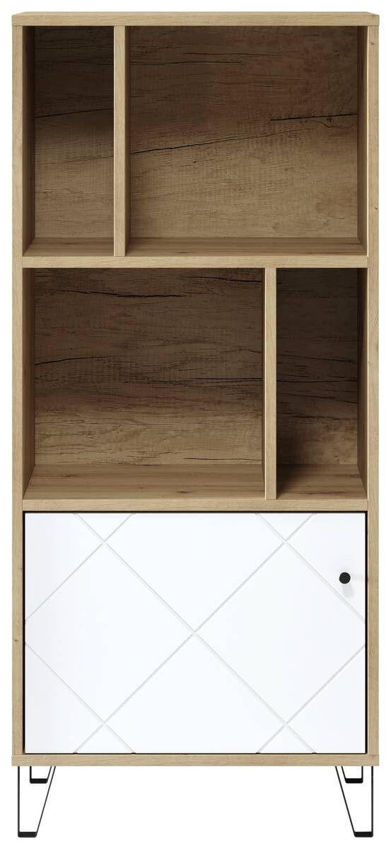 Regal Touch Eiche Artisan Nachbildung weiß matt B/H/T: ca. 63x136x40 cm