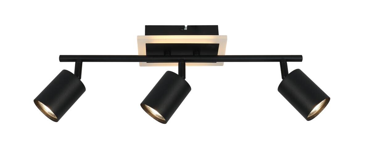 POCOline LED-Spot 3-flg. Akshan schwarz Metall B/H/L: ca. 9,5x16x55 cm 3 Brennstellen
