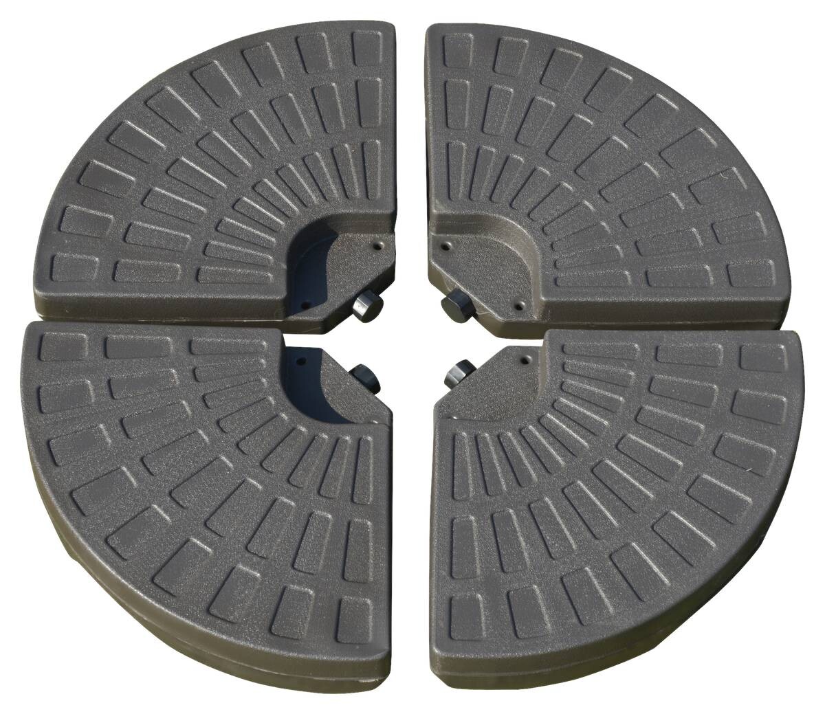 Outsunny Schirmständer kaffee Kunststoff B/H/L: ca. 100x10,5x100 cm