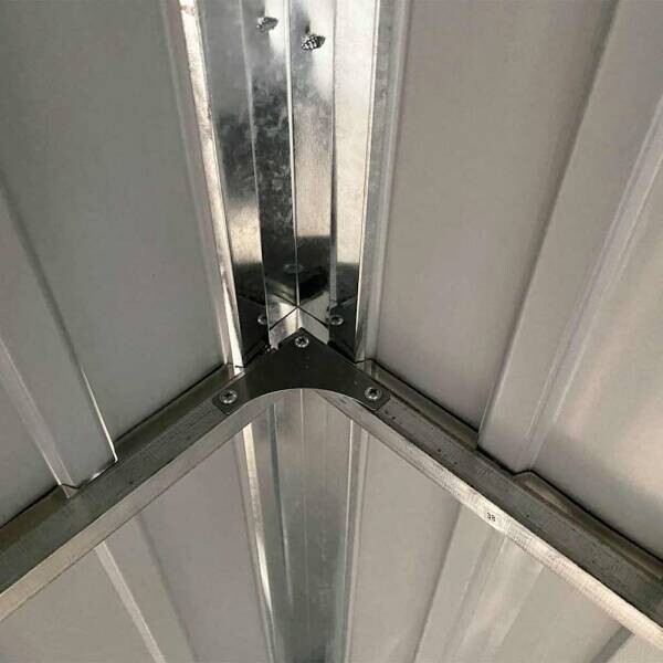 vidaXL Gartenhaus grau B/H/T: ca. 277x181x110,5 cm