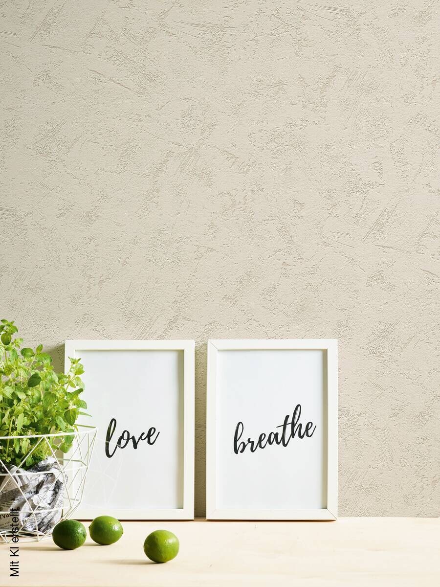 A.S.Creation Vliestapete Flavour Uni beige B/L: ca. 53x1005 cm