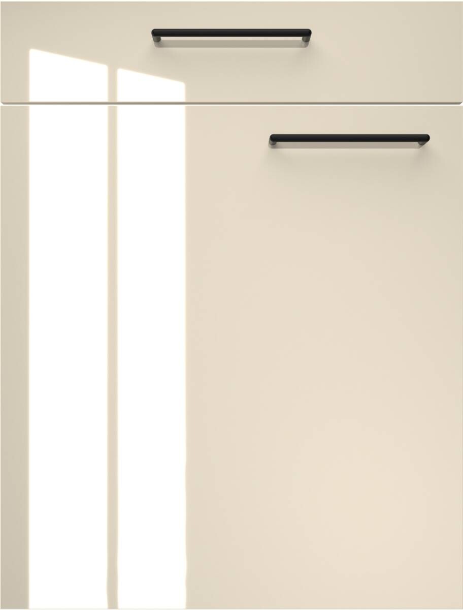 artego Küchenblock Eco Graphit Lack Hochglanz Toffee Sherwood matt Nachbildung Graphit Lack Hochglanz B/T: ca. 300x60 cm