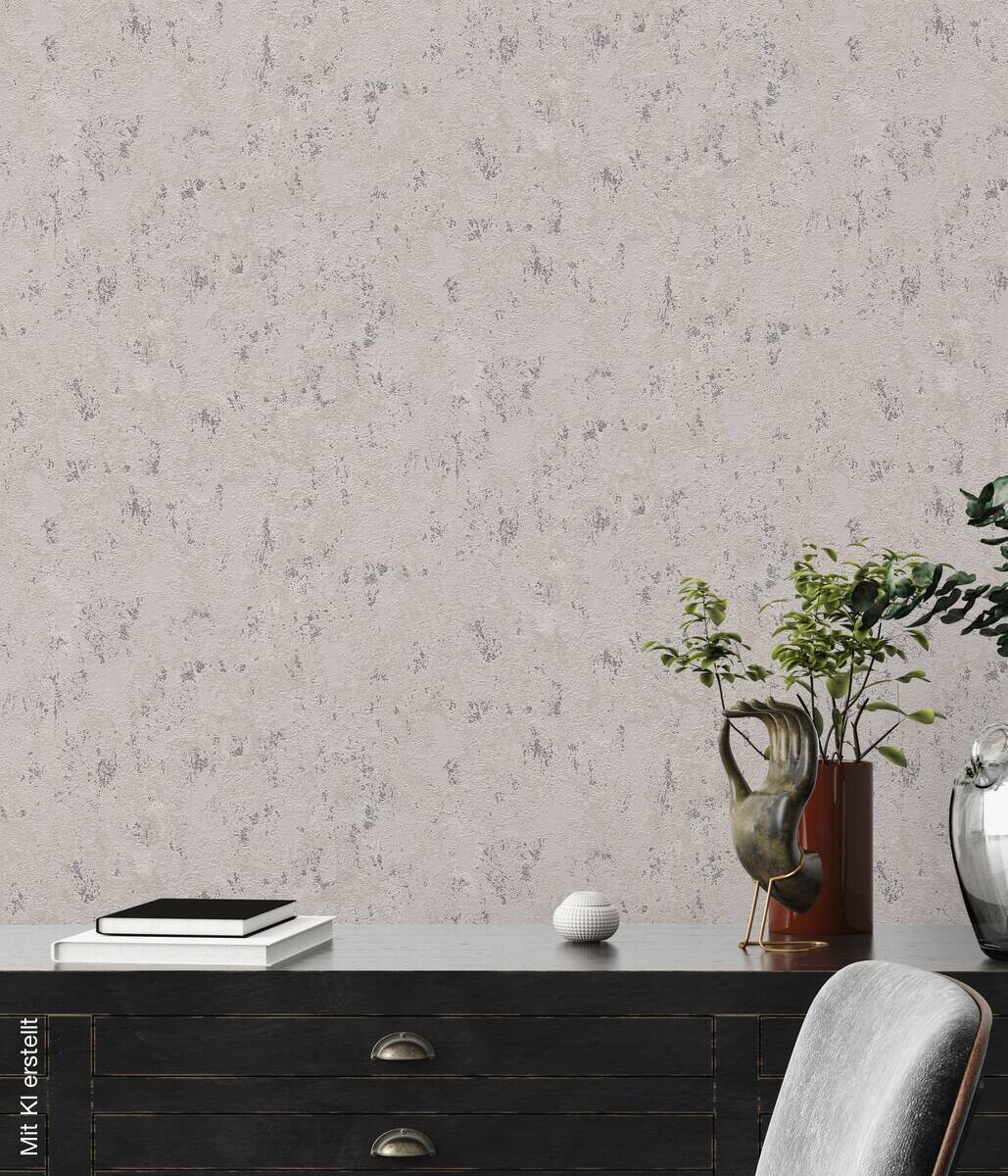 A.S.Creation Vliestapete silber beige B/H/D: ca. 53x1005x9 cm