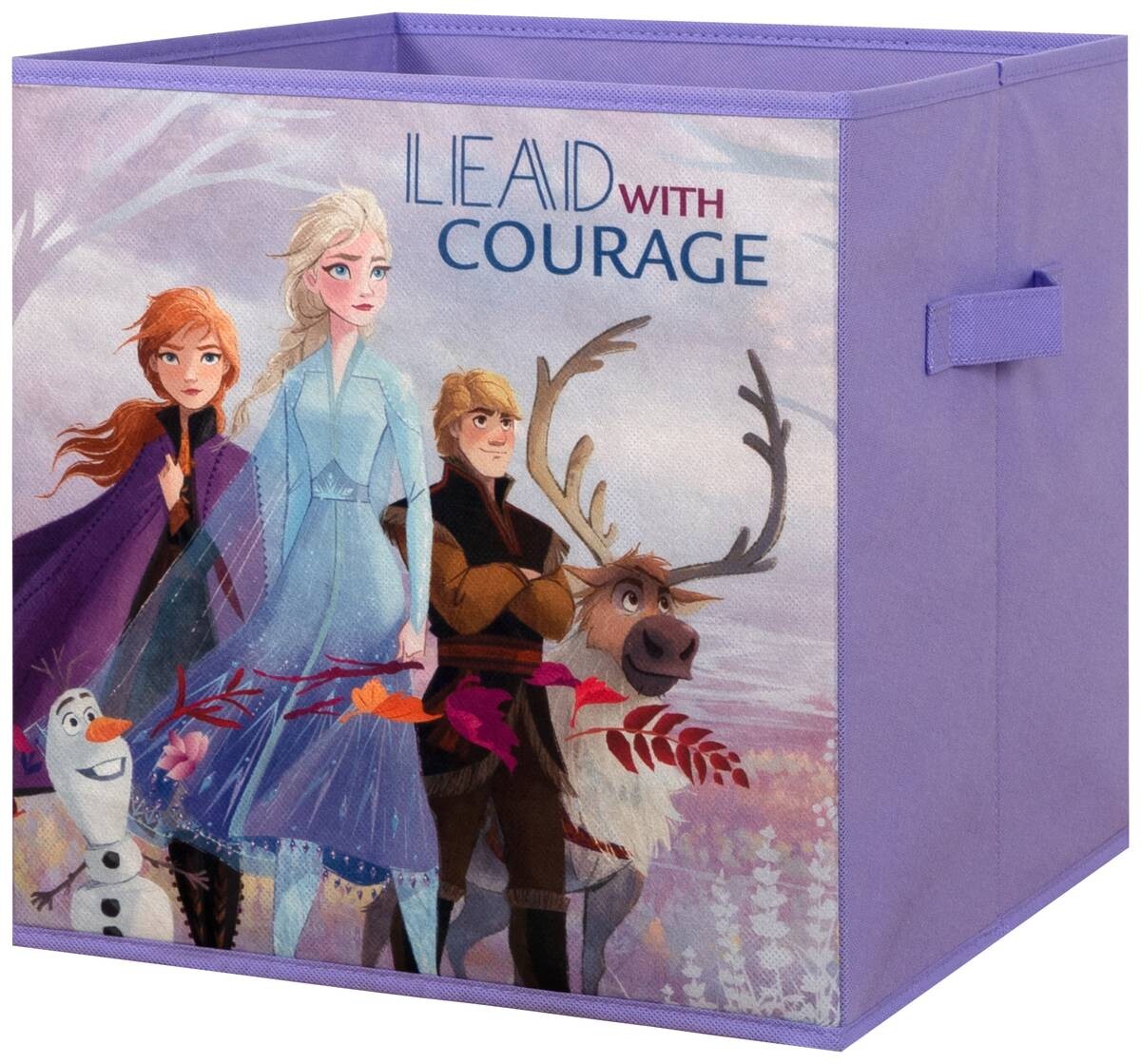 Stoffbox Frozen lila B/H/T: ca. 32x32x32 cm