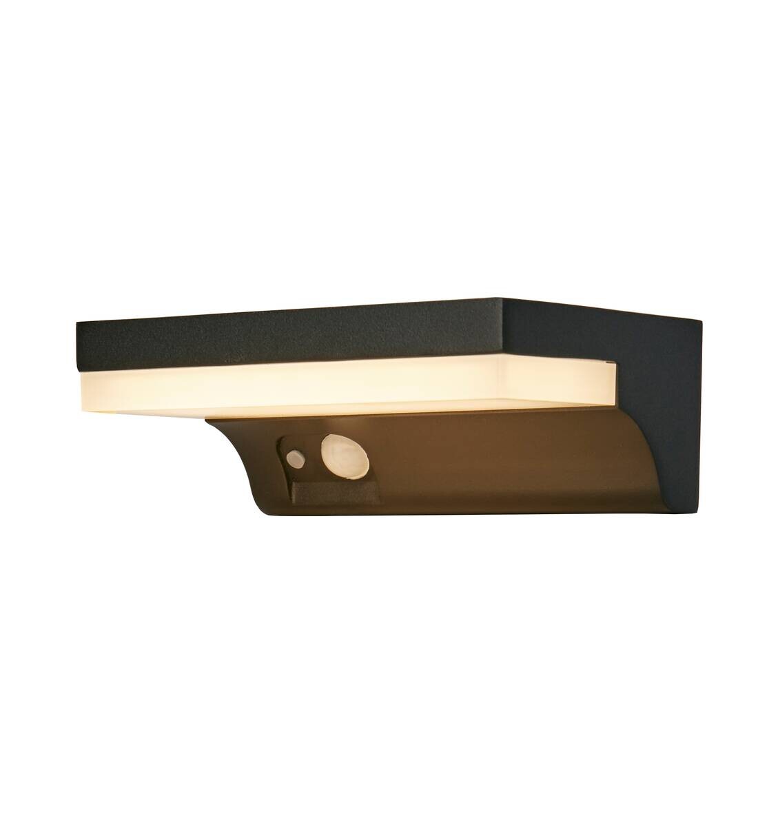 LED-Außenwandleuchte klar schwarz weiß B/H/T: ca. 16x6x11,8 cm