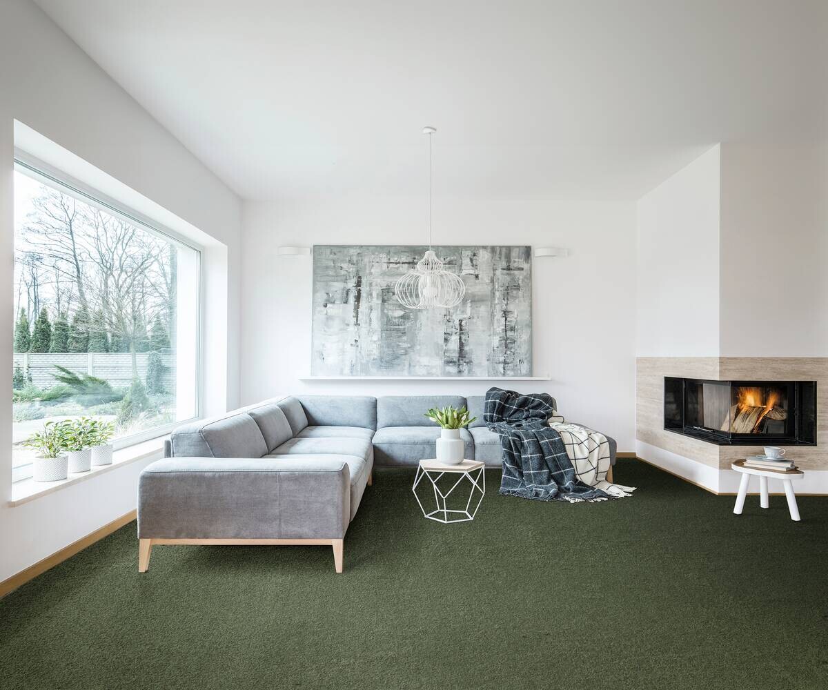 Teppichboden Olvera grün B: ca. 400 cm pro m²