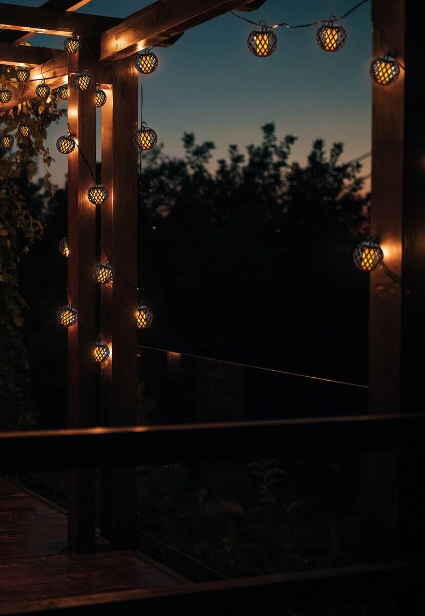 Solarlichterkette 4,85 m schwarz