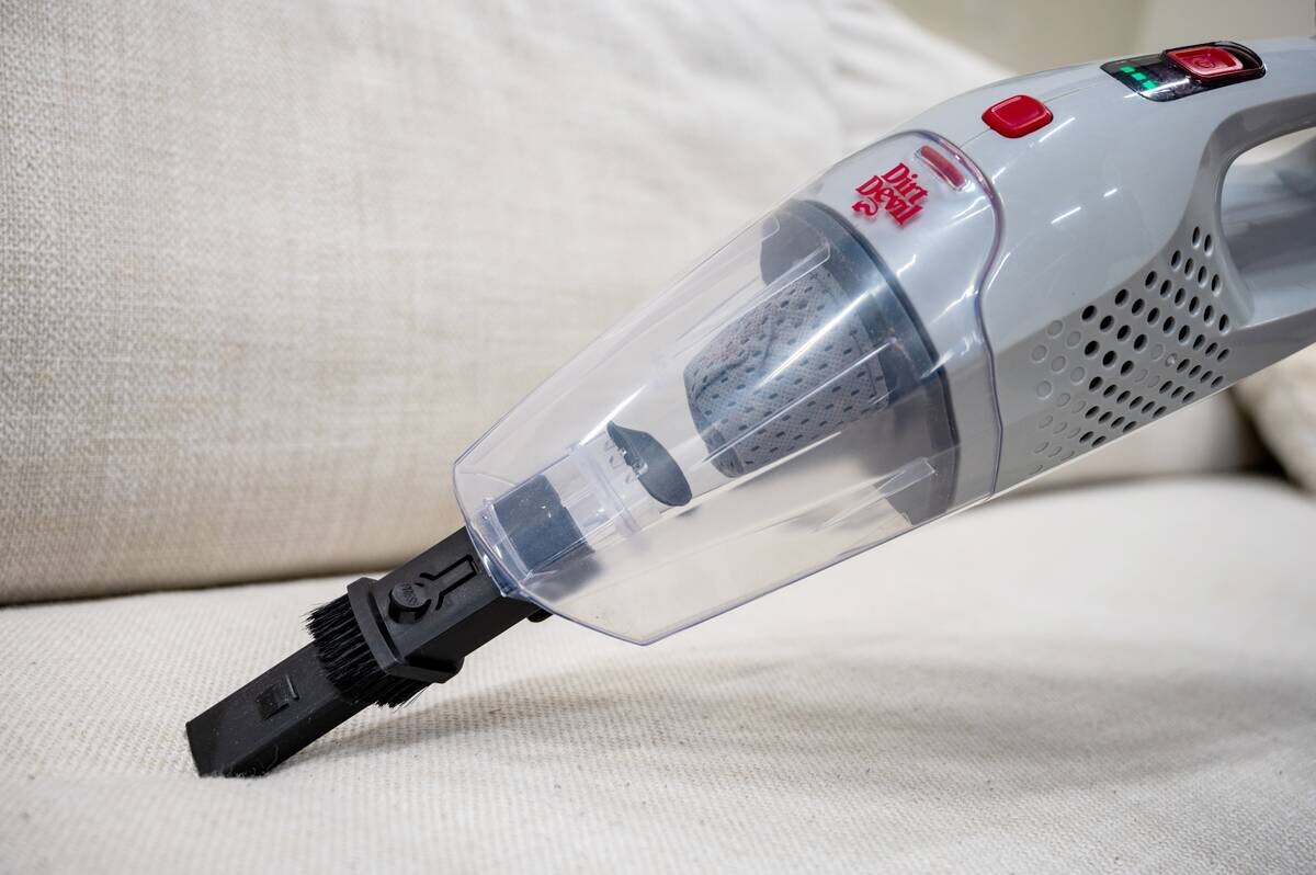 Dirt Devil Handstaubsauger grau Kunststoff B/H/L: ca. 28,5x110x17,8 cm