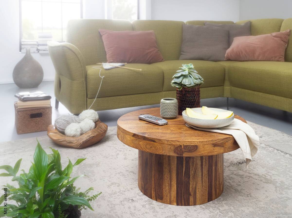 Couchtisch braun B/H/T: ca. 60x30x60 cm